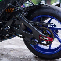 Kabon Chain Cover Carbon Kawasaki ZX10R 2016-2020 Pelindung Rantai Karbon Kevlar Kabon