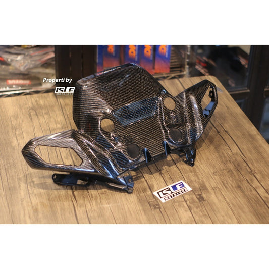 Kabon Cover Aki Carbon Yamaha XMAX New Connected 23-Up + Part Ori Lapis Karbon Kevlar Kabon