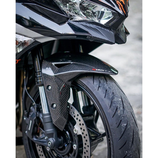 Kabon Spakbor Depan Carbon ZX25R Lapis Karbon Kevlar Kabon