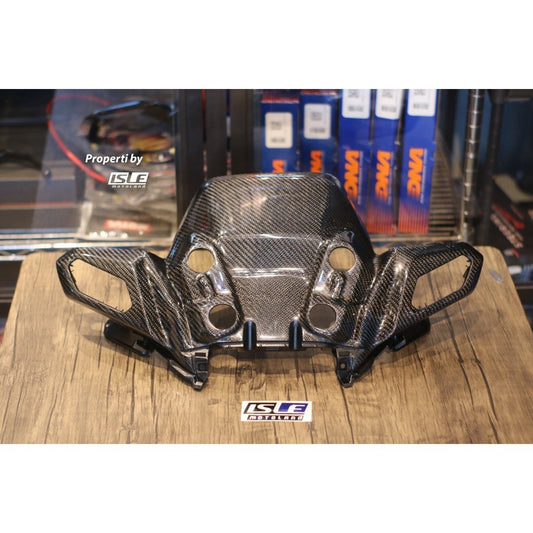 Kabon Cover Aki Carbon Yamaha XMAX New Connected 23-Up + Part Ori Lapis Karbon Kevlar Kabon