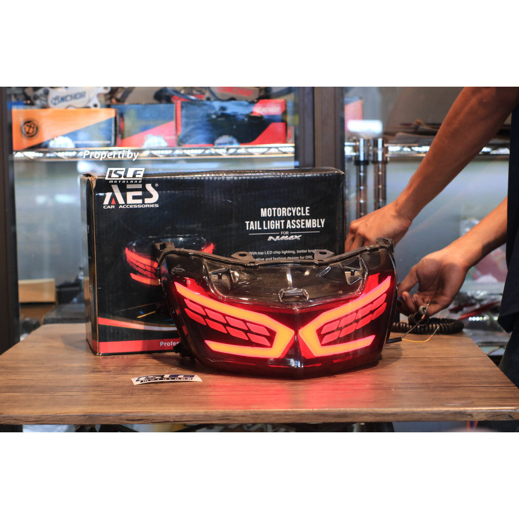Stoplamp Lampu Rem Belakang LED 3 in 1 Yamaha N-Max Original AES Lampu Rem Belakang + Sein