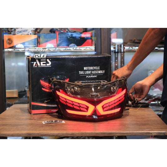 Stoplamp Lampu Rem Belakang LED 3 in 1 Yamaha N-Max Original AES Lampu Rem Belakang + Sein