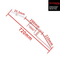 MINNAMOTO Handlebar Stang Honda Rebel CMX 500 Retro Medium High / Drag Low