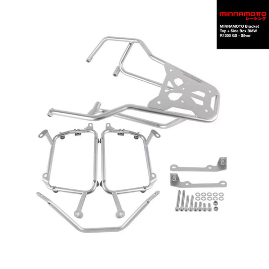 MINNAMOTO BRACKET TOP + SIDE BOX BMW R1200 / R1250 / R1300 GS ADV ADVENTURE