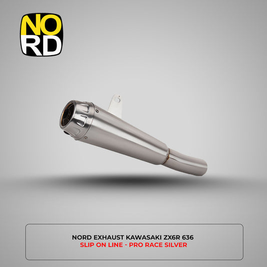 NORD EXHAUST & MIDDLE LINK PIPE KAWASAKI ZX6R 636 SLIP ON LINE PRO RACE