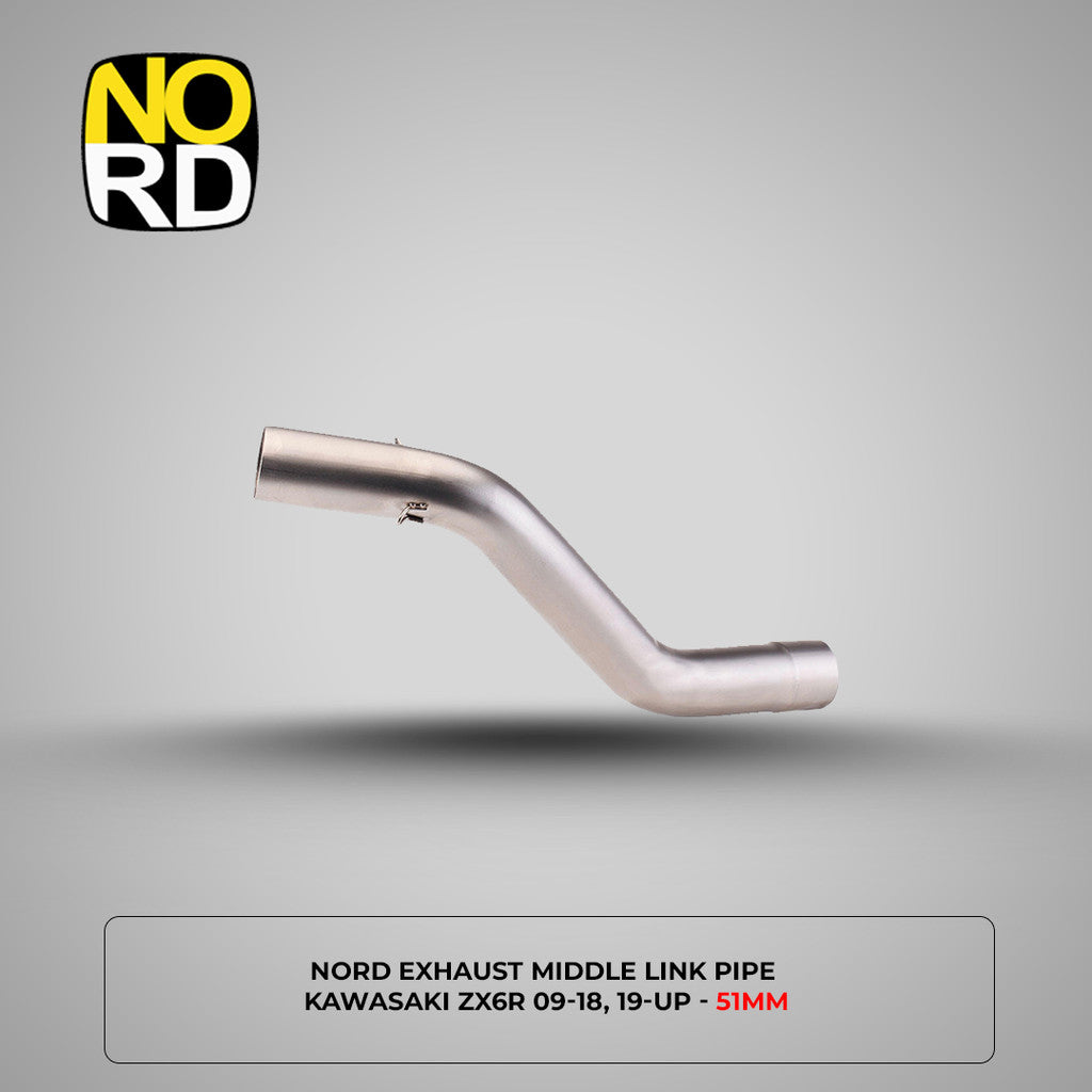 NORD EXHAUST & MIDDLE LINK PIPE KAWASAKI ZX6R 636 SLIP ON LINE PRO RACE