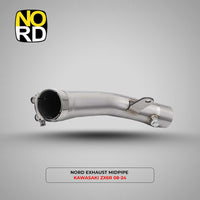 NORD EXHAUST & MIDDLE LINK PIPE KAWASAKI ZX6R 636 SLIP ON LINE PRO RACE